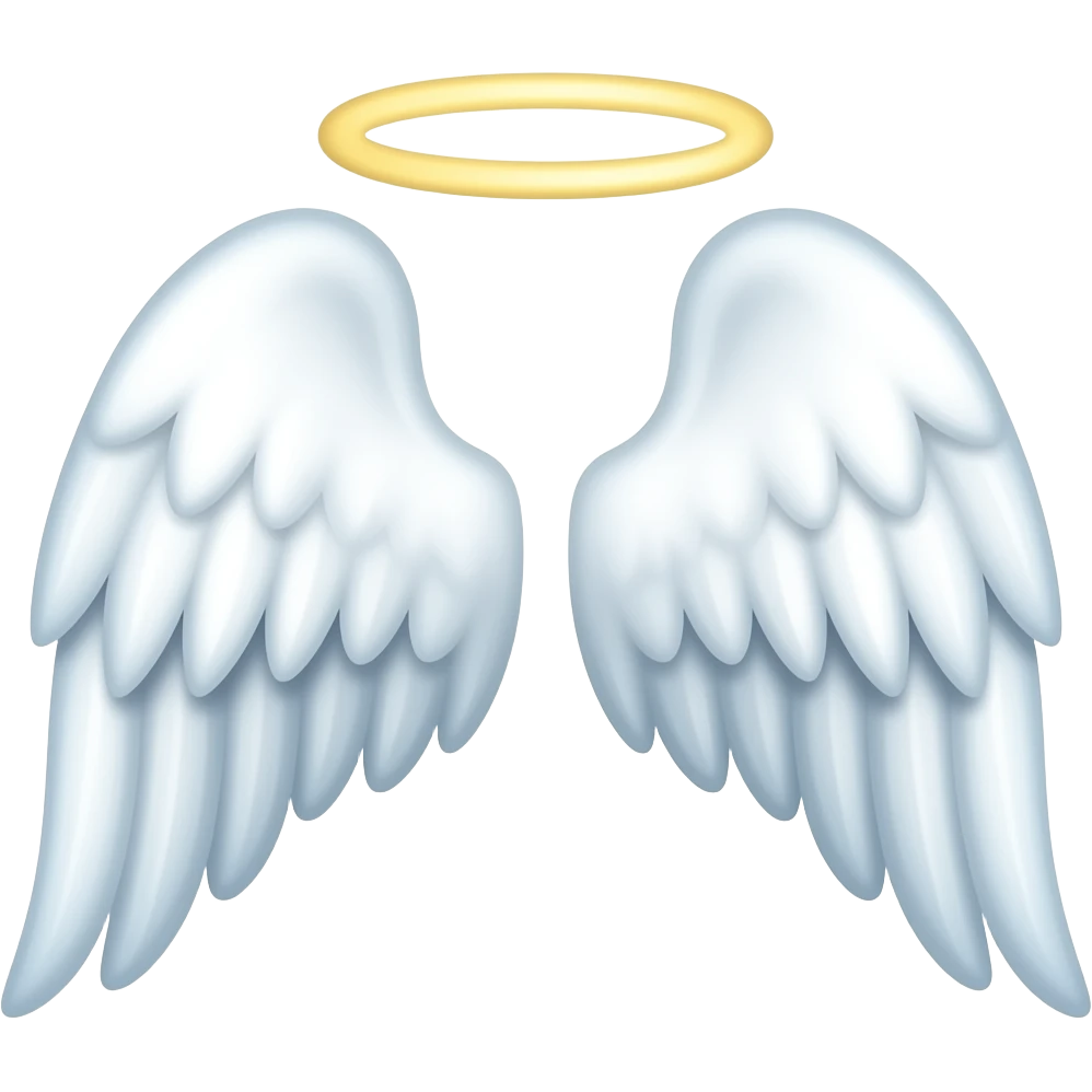 Small angels wings emoji