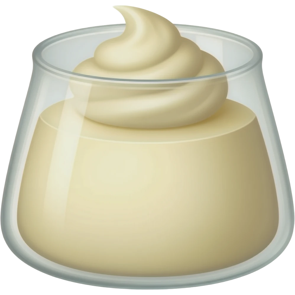 Vanilla pudding emoji
