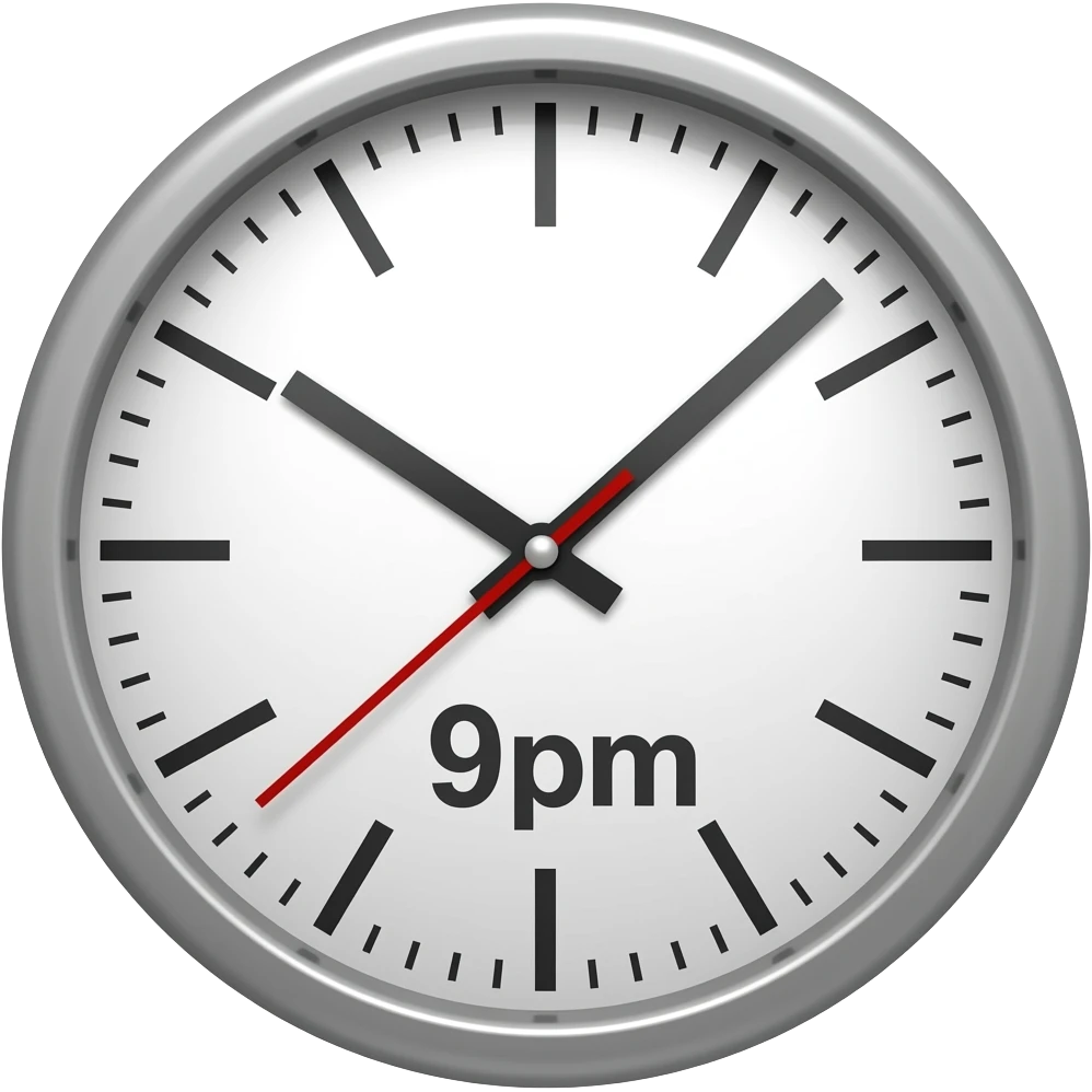 9pm emoji