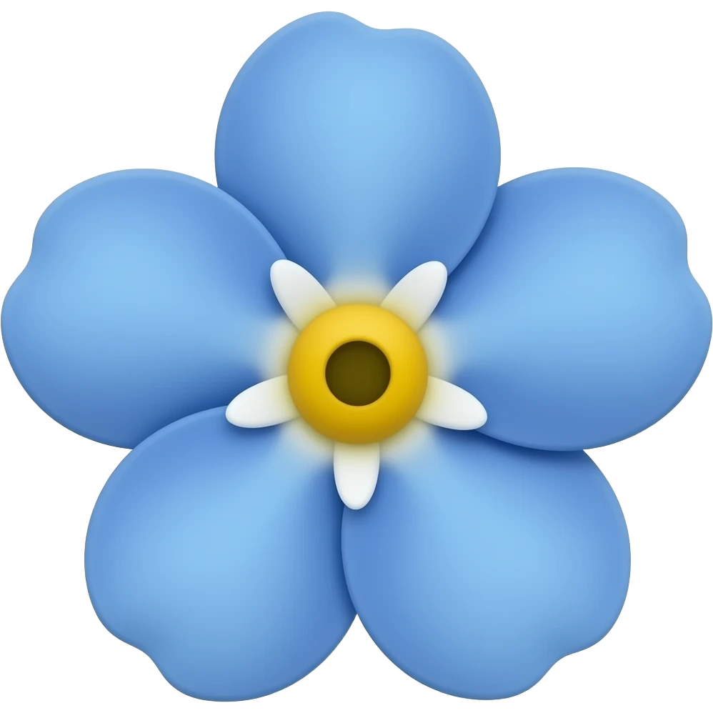 Unutmabeni çiçeği emoji