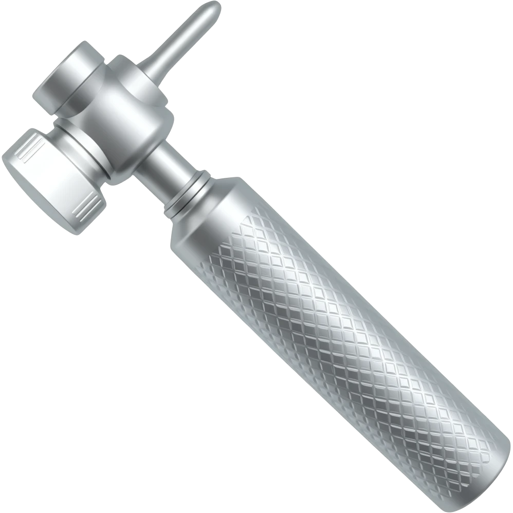silver medical otoscope emoji