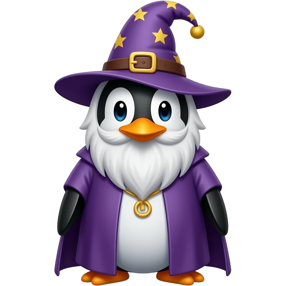 Penguin Wizard emoji