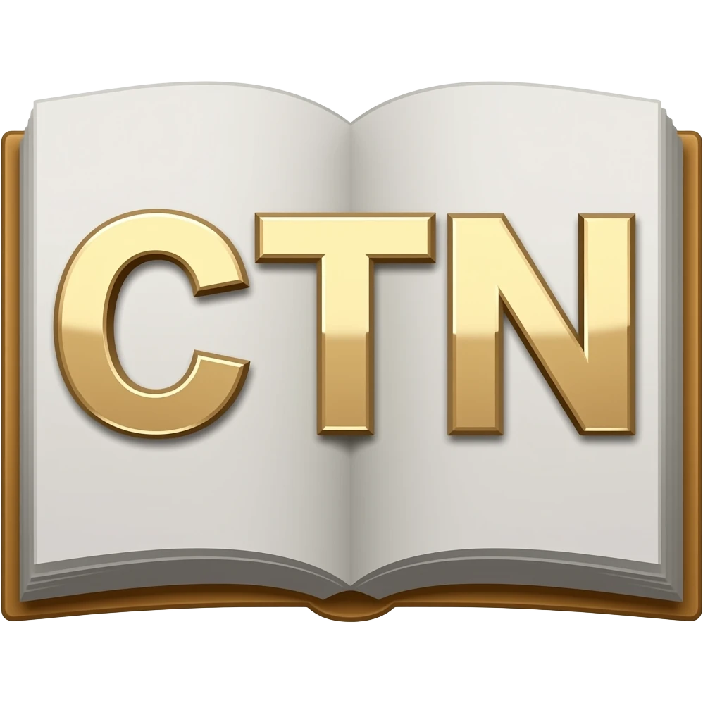book with the letters CTN emoji