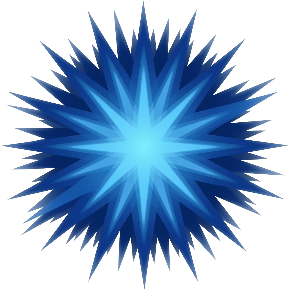 Make this exact same emoji dark blue 💥 emoji
