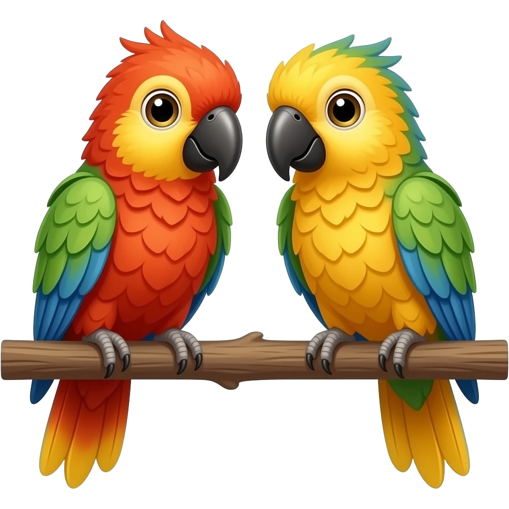 Parrot and the paro emoji