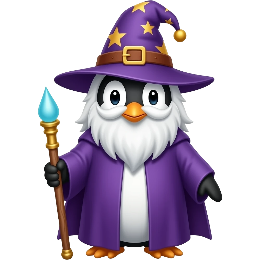 Penguin Wizard emoji