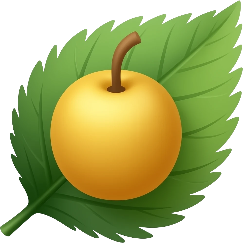 Bana leaf with friyut emoji