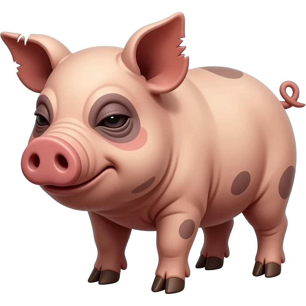 Scariest,ugliest pig emoji