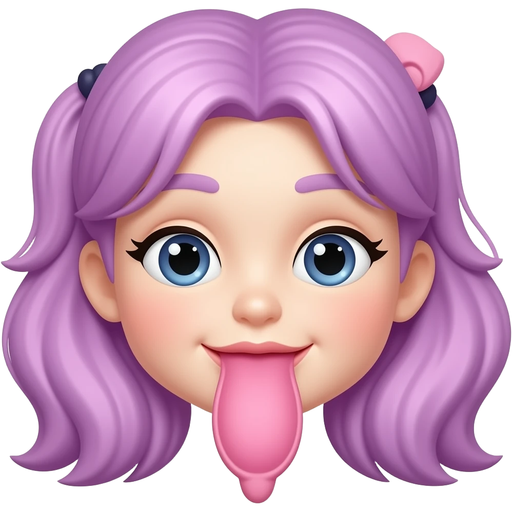 Purple haired vagina emoji emoji
