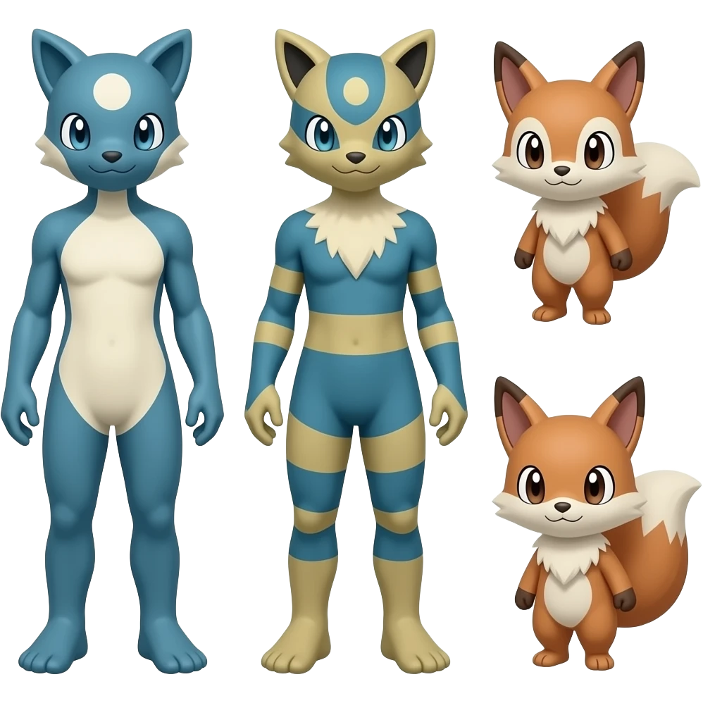 Noivern-Noibat-Absol-Furret emoji