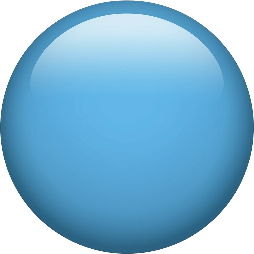 blue circle. emoji