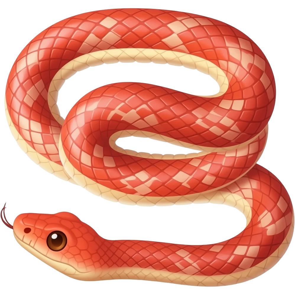 red snake like 🐍 this one emoji