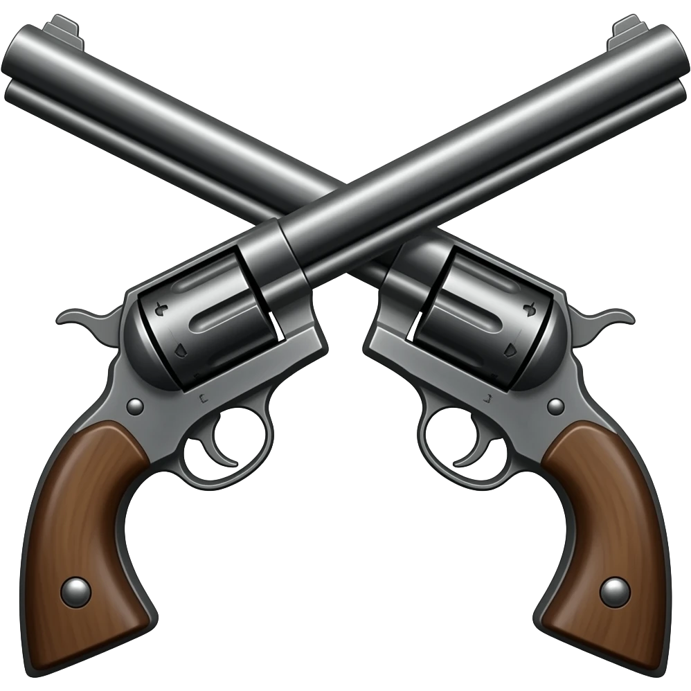 crossed old west guns emoji