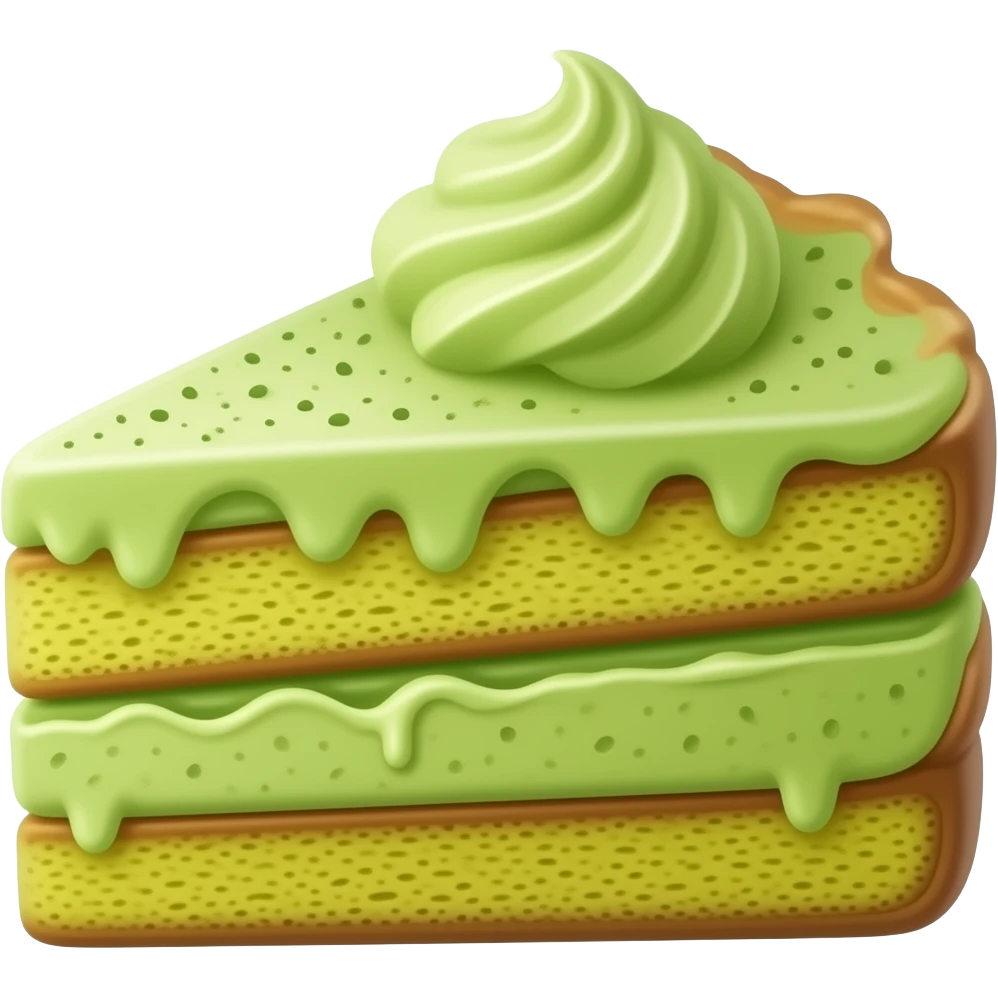 Cake matcha emoji