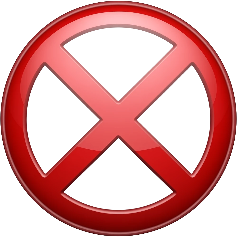 prohibited sign emoji