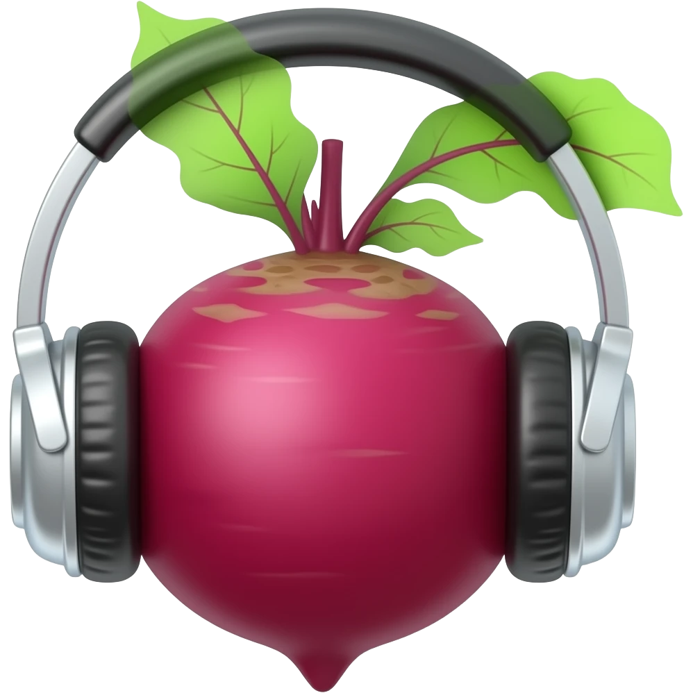 beet using headsets emoji