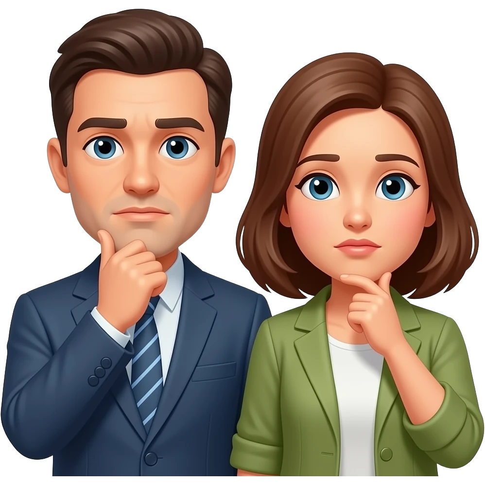 couple doubt emoji