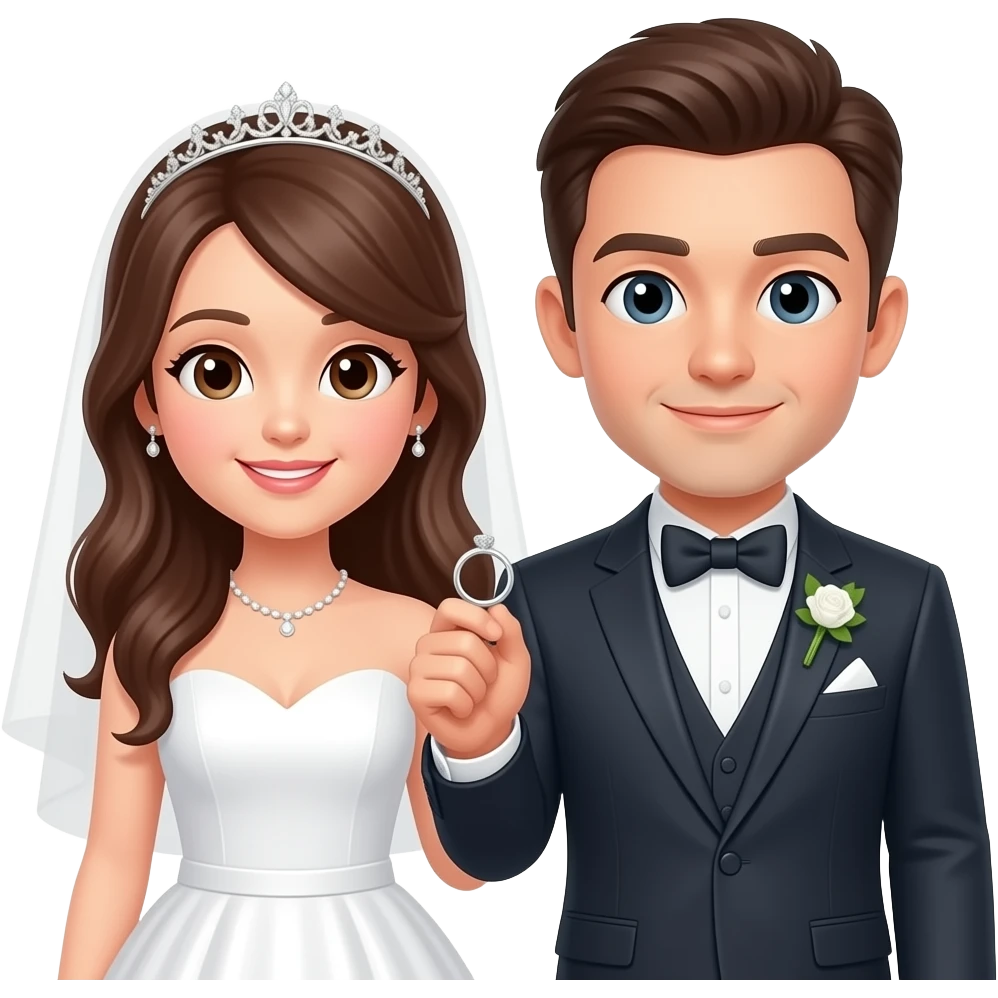 👰🤵💍 emoji