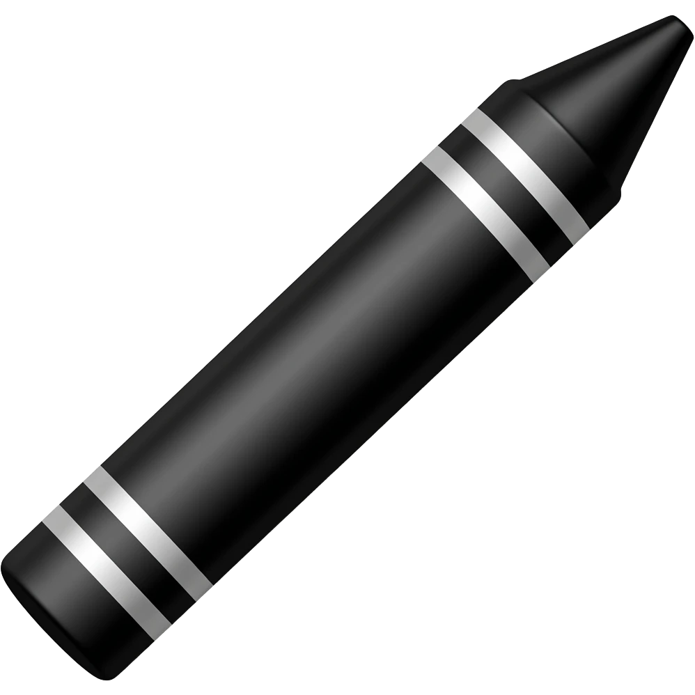 Crayons Black emoji