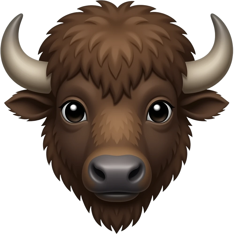 bison face emoji
