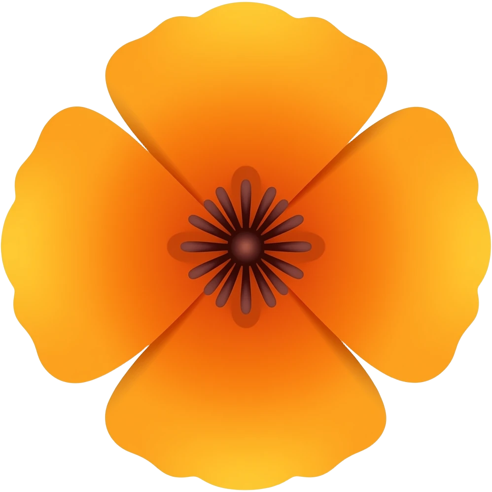 California poppy emoji