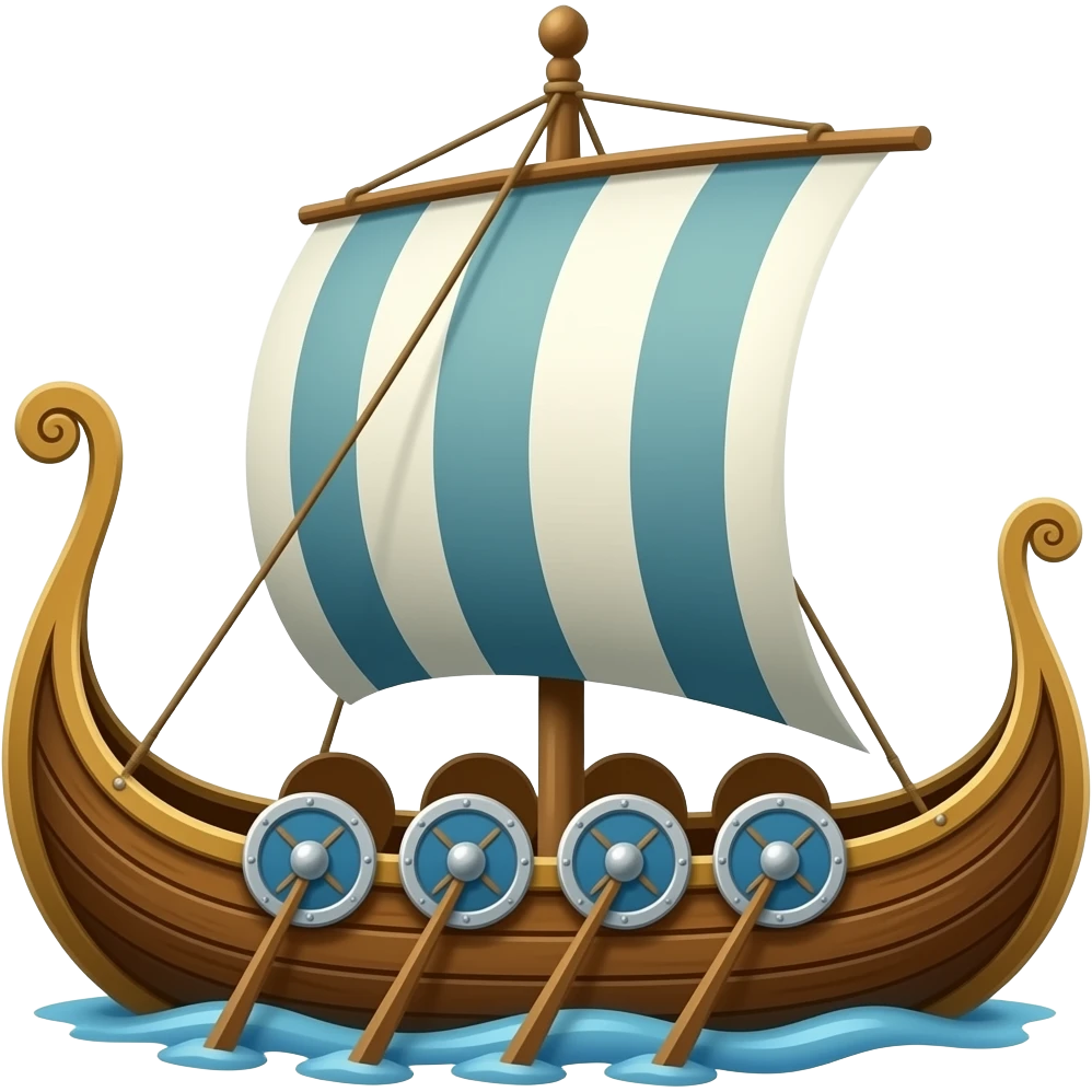 Viking ship emoji