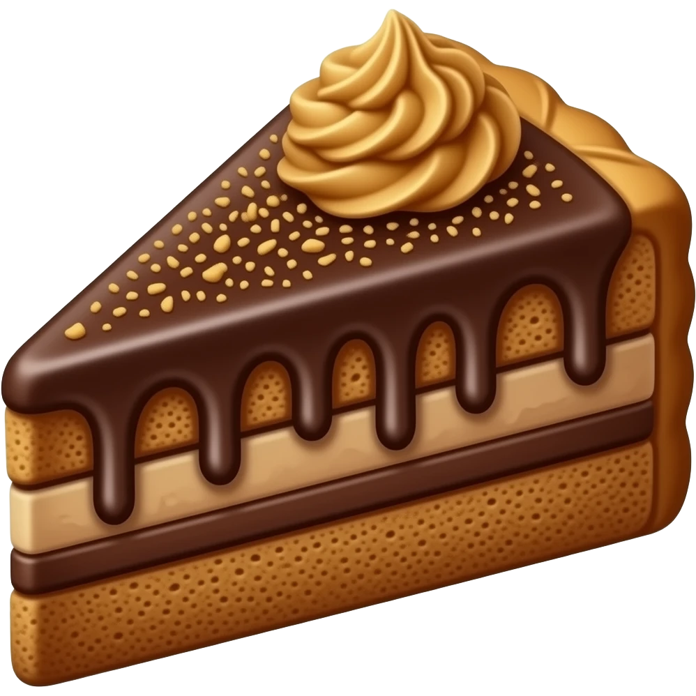 Chocolate lotus biscoff cake emoji