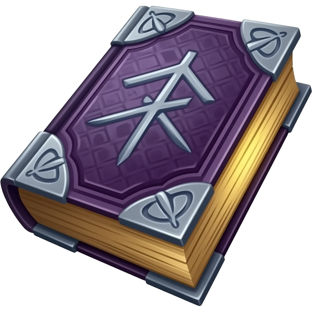 purple spellbook forward facing emoji