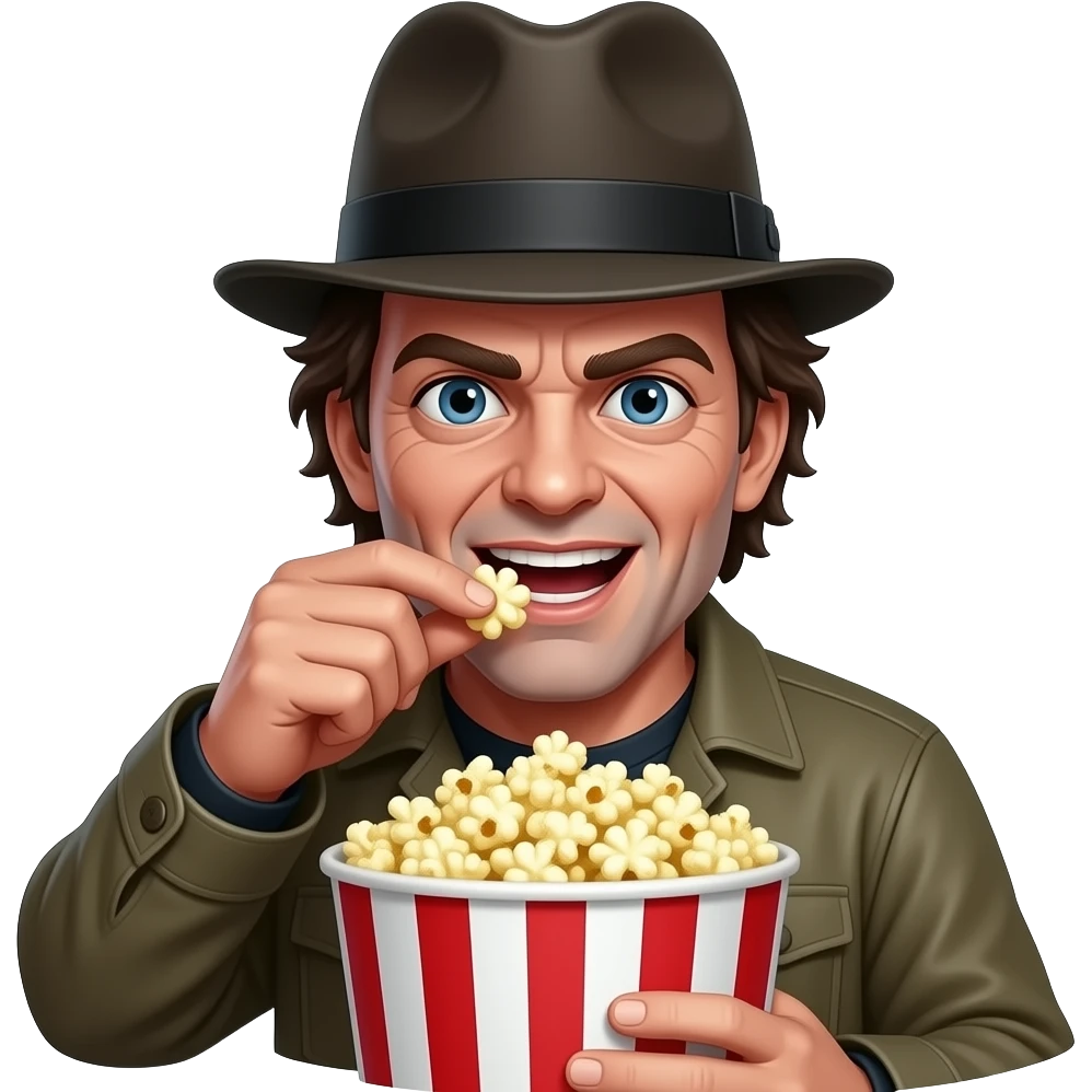 freddy kruger eating popcorn emoji