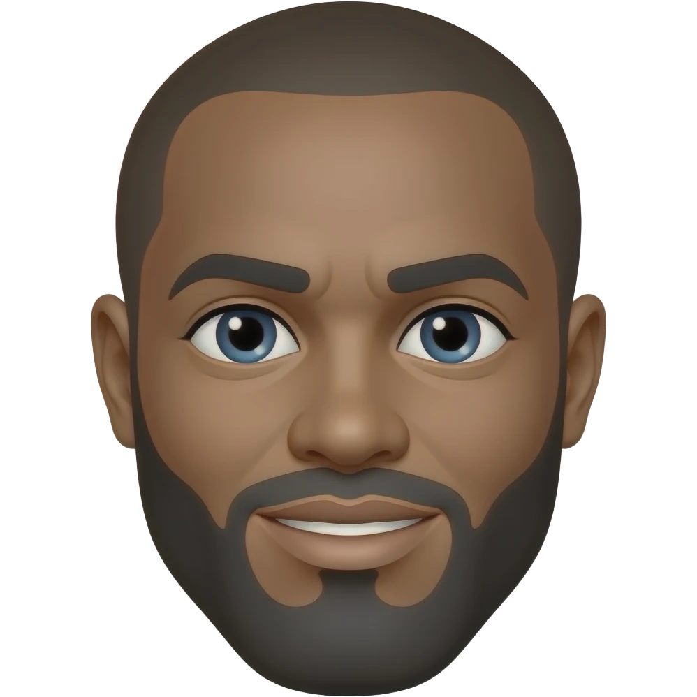 Una cara lost media negro emoji