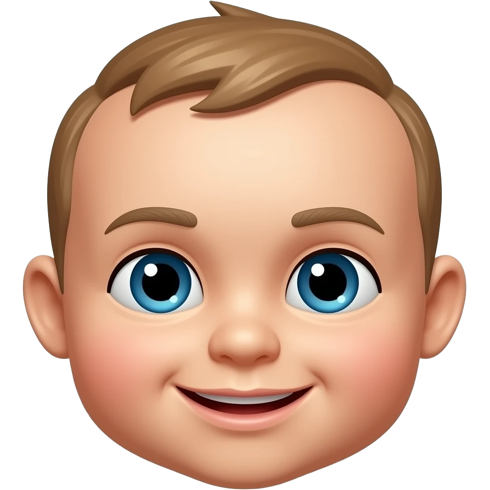 Bebé com cara do Roblox emoji