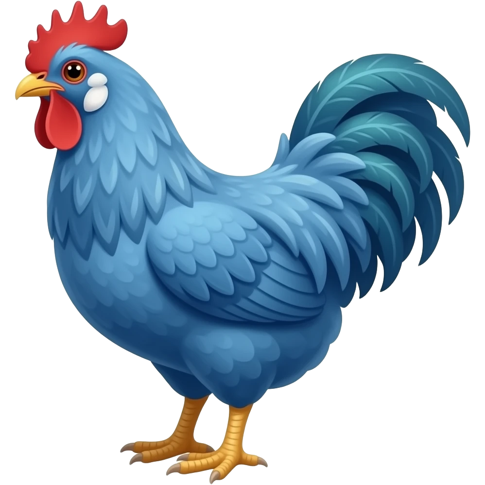 blue hen emoji
