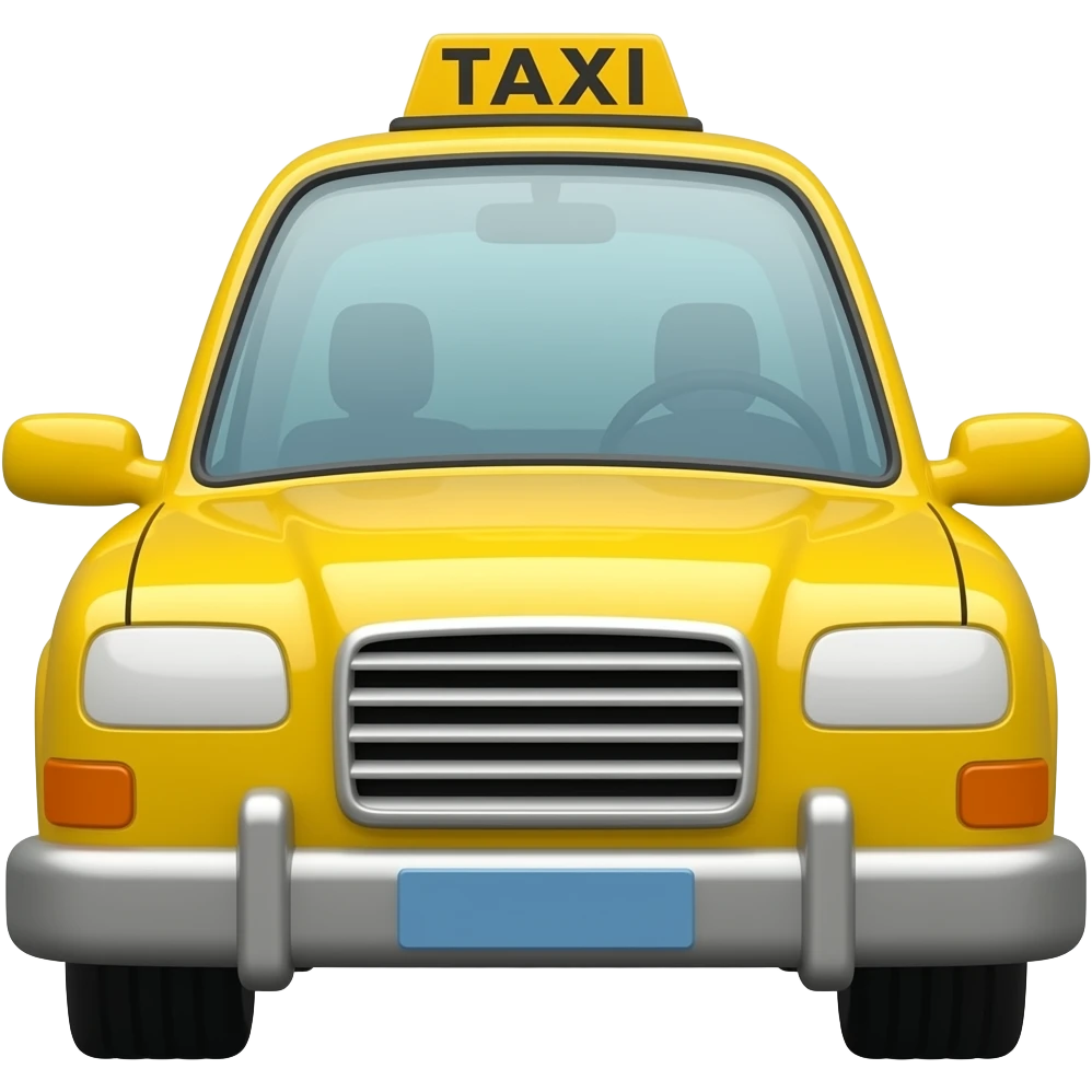 yellow taxi emoji