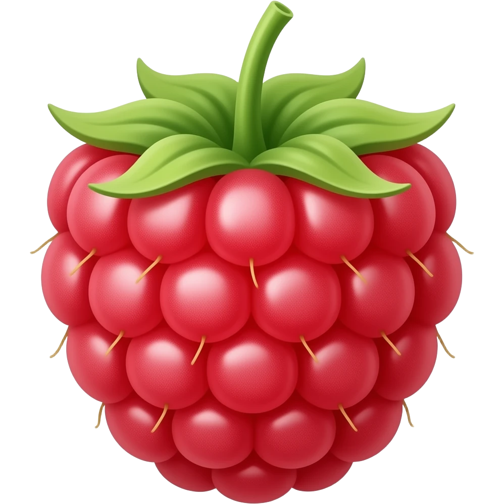 Raspberry fruit emoji