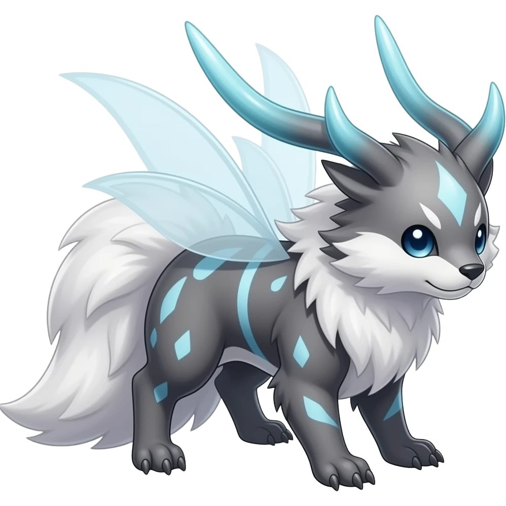 Axew-Larvesta-Latios-Genesect-Exveemon-Fakémon-hybrid emoji