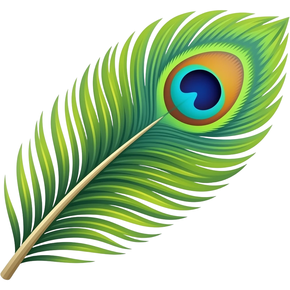Peacock featherMake it emoji emoji