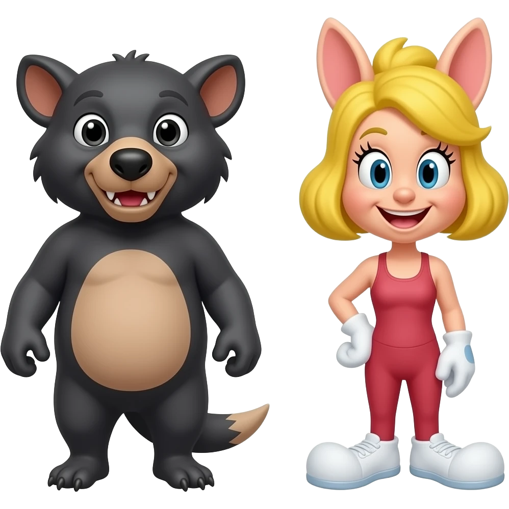 Tasmanian Devil and Marvin the Martian emoji