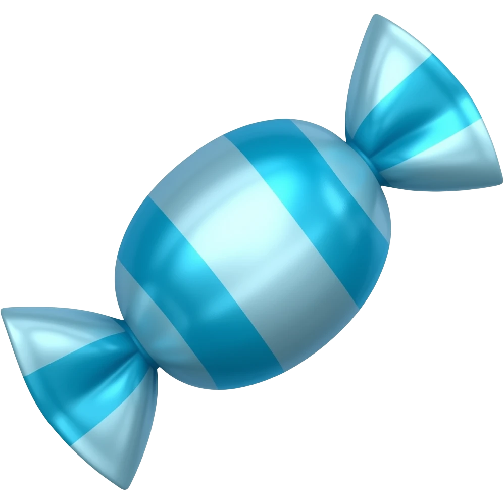 Candy blue emoji