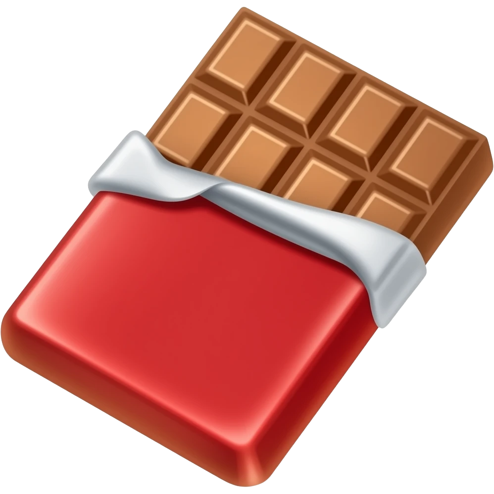 Barra de Chobolate rojaentera emoji
