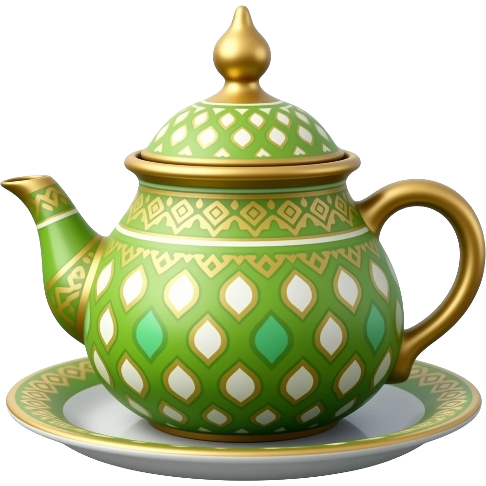 vert de thé marocain avec berad emoji