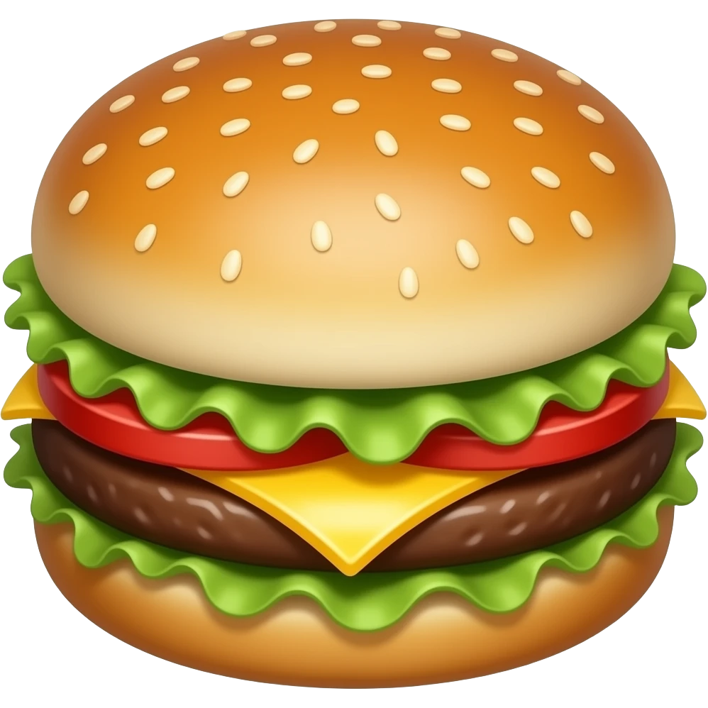 big mac burger with perspective angle emoji