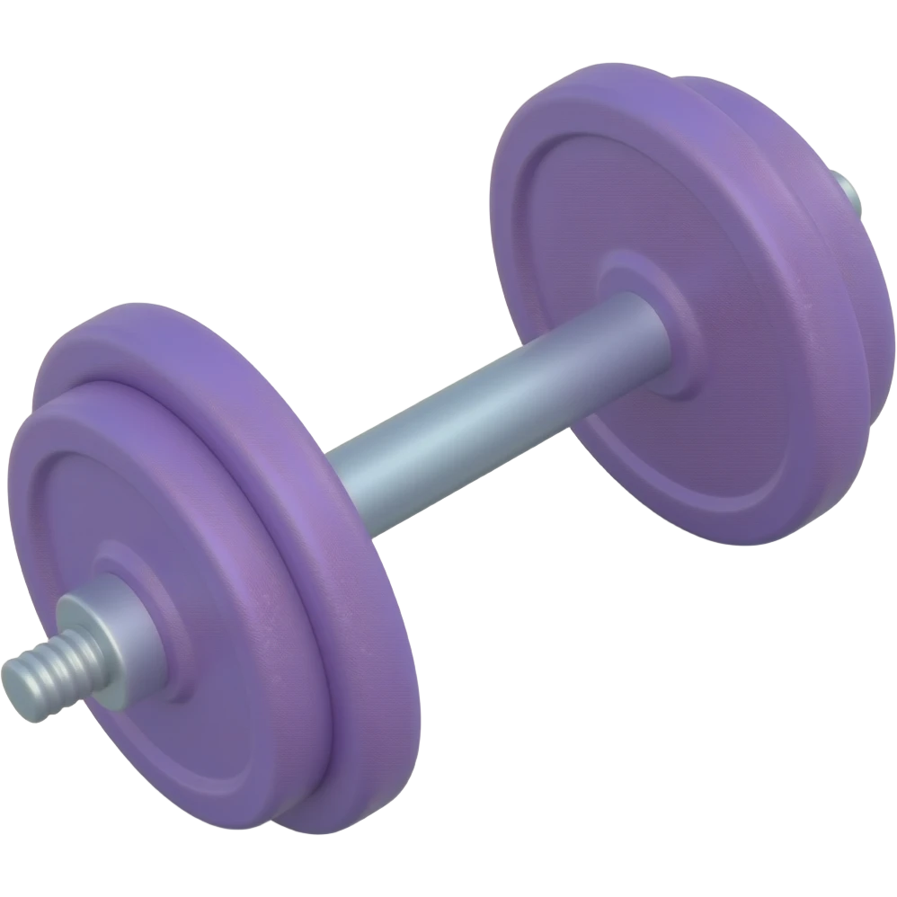 purple dumbell emoji