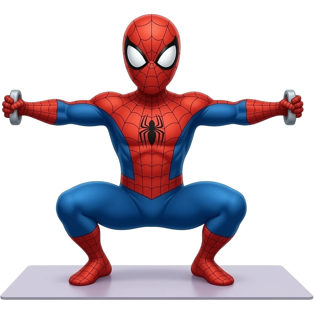 spidey man do excersie emoji