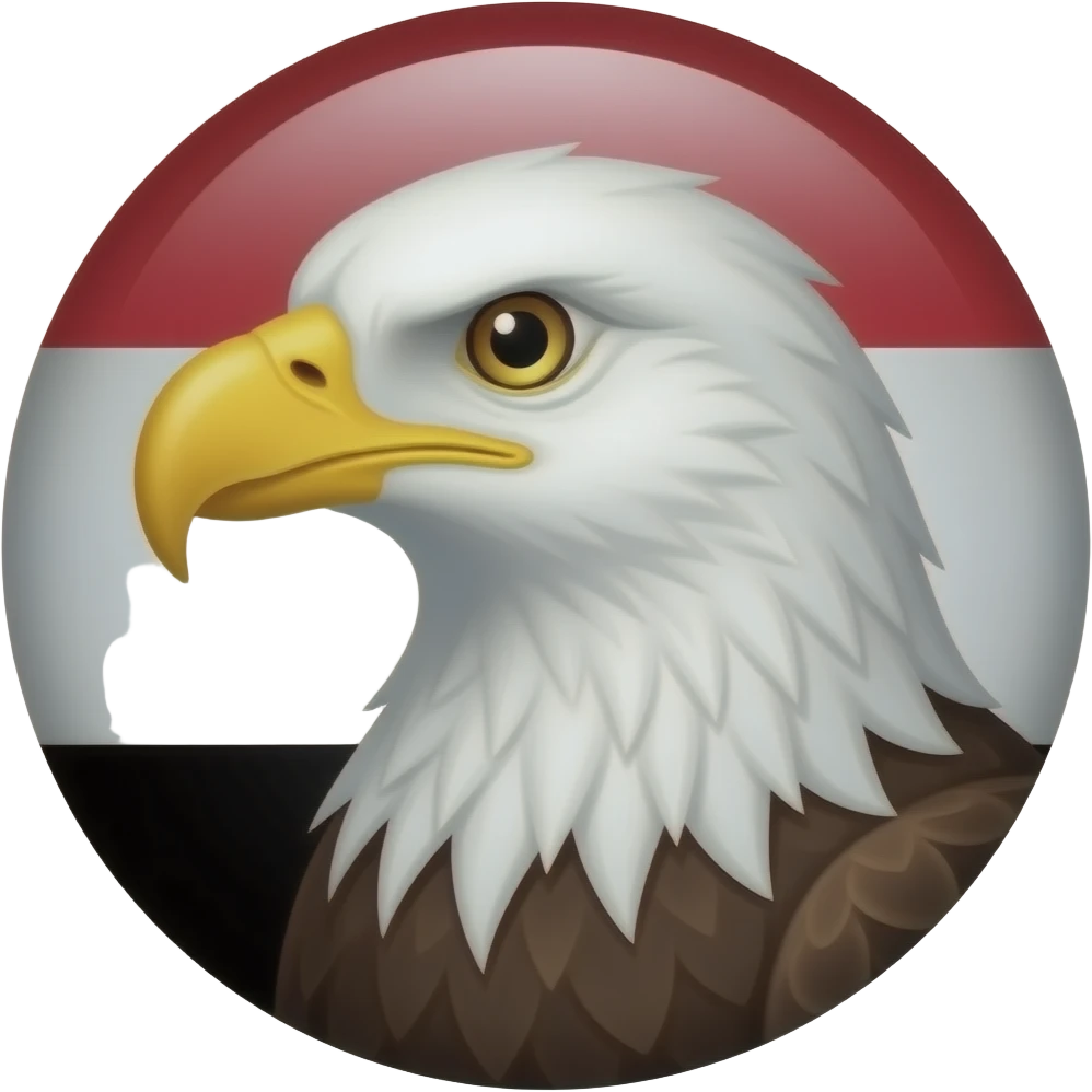 Den Adler auf der aramäer  Flagge emoji