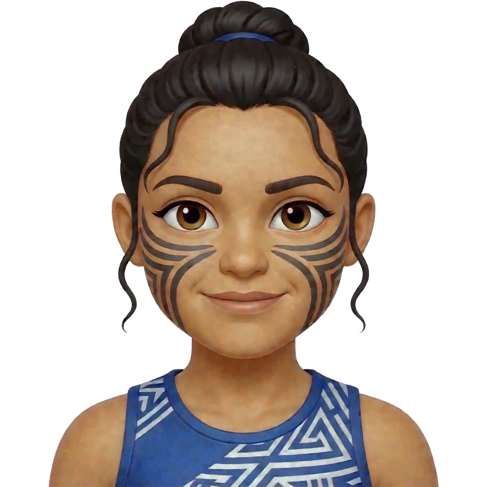 A female Māori boxer or fighter emoji