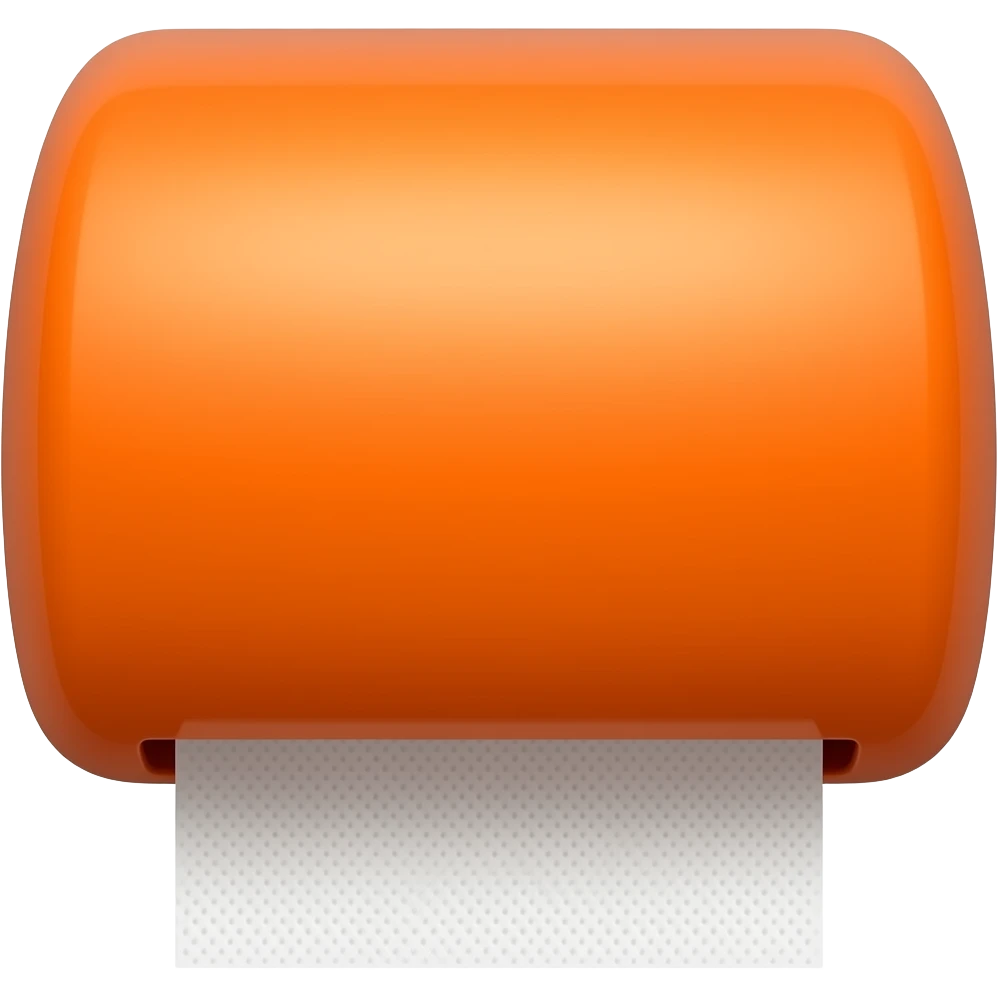 orange paper towel dispencer emoji