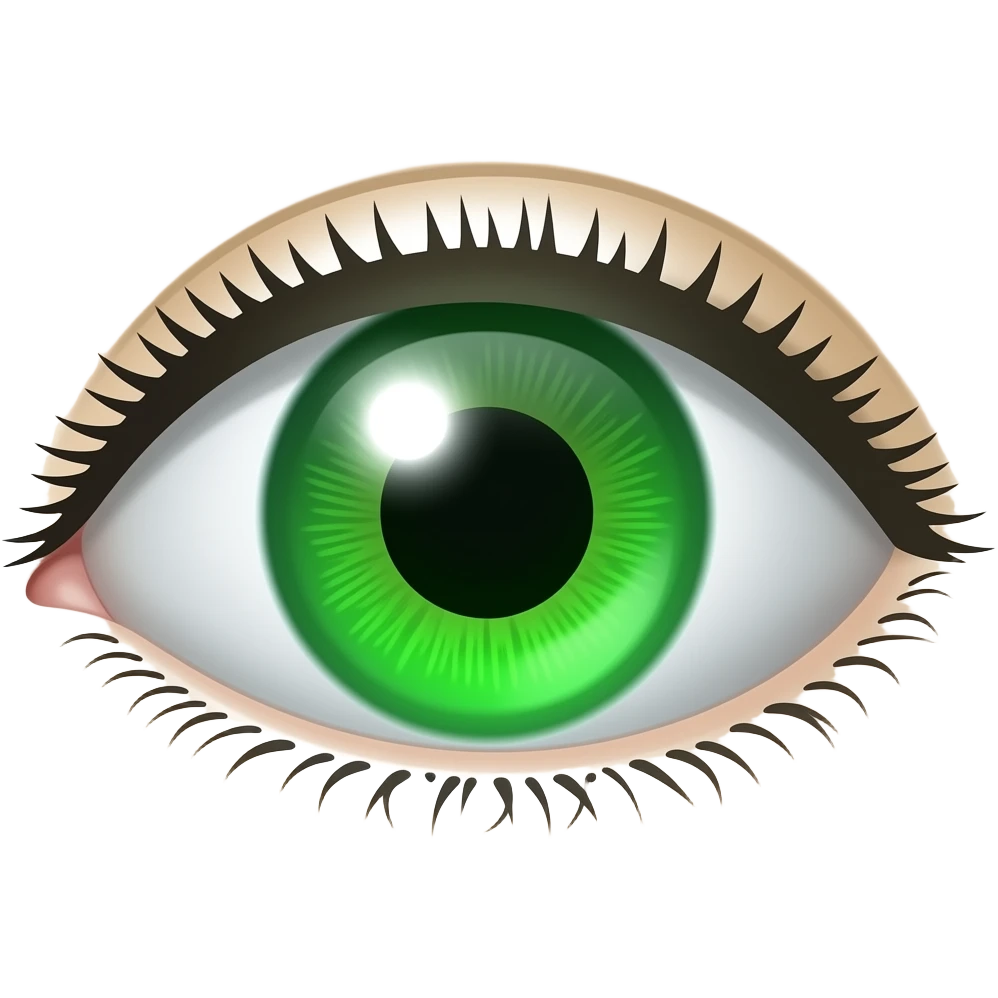 neon green eye emoji