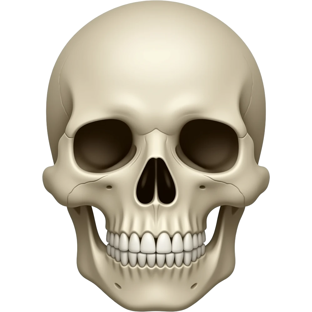 Skull bad face emoji