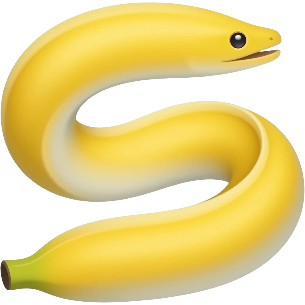 Banana eel emoji