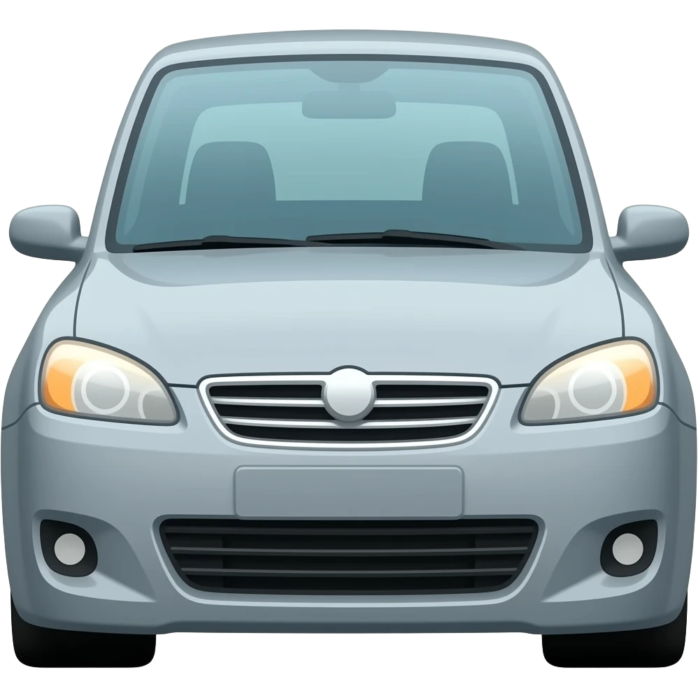 Carro gris emoji